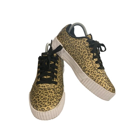 Puma Women's  Size 7 Leopard Print Sneakers Casual Shoes - Picture 1 of 8